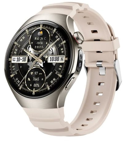 By Qubix - Contour siliconen band 'True Fit' - Sterrenlicht - geschikt voor Huawei Watch 5 - 42mm