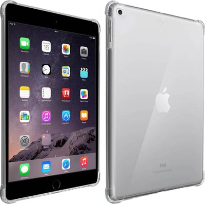 Avizar Hoesje Geschikt voor iPad Mini / Mini 2 / 3 / 4 / 5 2019 Siliconen met Versterkte Hoeken, Transparant