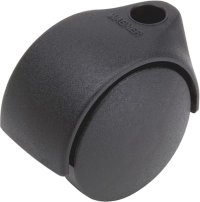 Wurth - Zwenkwiel met dubbele wielen met kap - Dubbel meubelwiel draaibaar x 4 st - 35 kg