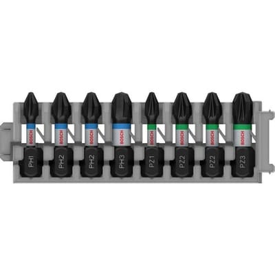 Bosch BITSSÆT IMPACT PH/PZ1-2-3 25MM 8STK