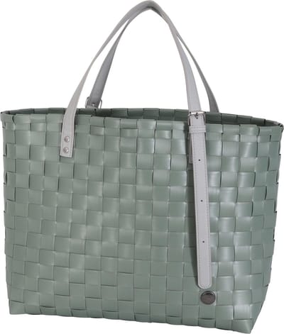 Tas- Citybag - Schoudertas - Handtas - Shopper - Kantoortas - Boodschappentas - Werktas - Verstelbare hengsels- Binnenvakje - Handed By - Olivia - saliegroen - sage green