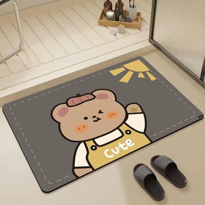 Diatomeeënaarde Mat Huishoudelijke Badkamer Antislipmat Eenvoudige Badkamer Absorberende en Vuile Voeten Mat 40 * 60Cm