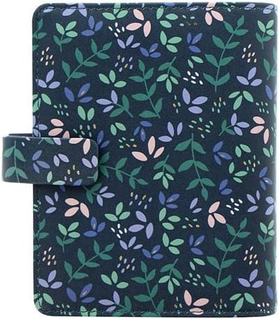 Pocket Organizer - Plannen Agenda - Dagelijkse Planning - Bloemrijk Design - 81x120mm Papier - Schemer