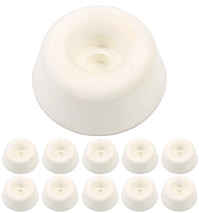 10x Witte Rubber Wc-bril Buffer Pads 19mm