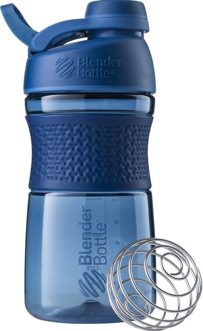 BlenderBottle® | SportMixer™ Tritan Twist | 590 ml | MARINE BLAUW | Shakebeker | Shaken zonder klonten en zonder te lekken!