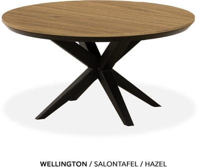Maxfurn - Ronde salontafel met verjongde rand | Zeer krasvast | Kleur: Hazel | diameter 80cm