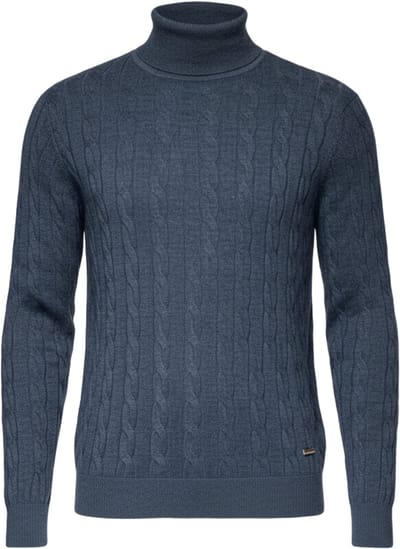 OMBRE Trui - Regular Fit - Katoen - Geen Sluiting Marine S