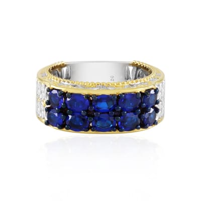 Cavill - Zilveren ring 925 sterling met kobaltblauwe spinel ovalen stenen - 1,35 ct totaal - Elegante spinelring met prongzetting - Blauw sieraden