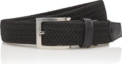 Timbelt Gevlochten Elastische Riem Zwart | Maat One Size Fits All