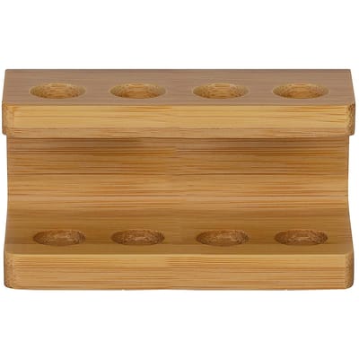 Support pour têtes de brosse à dents électrique 2/3/4 fentes Support en bambou Durable Mini Maison Multi-fentes Hôtel Matériau de haute qualité