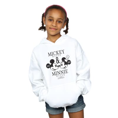 Disney Meisjes Mickey en Minnie Mouse Mousecrush Mondays Hoodie (Wit)