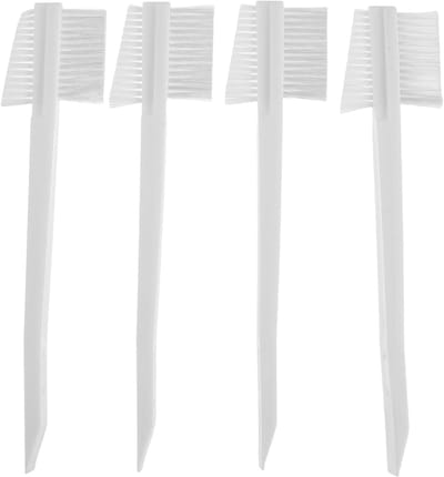Set van 4 dubbelzijdige auto-interieur schoonmaakborstels – nylon haren en metaaldraad, voor kleine ruimtes en detailing, geschikt voor motorruimte, wielen en interieur