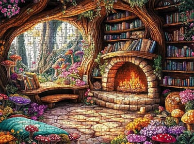 Houten Puzzel - Raadsel Volwassenen - Ontspanning Hobby - Niet-reflecterend Oppervlak - 180x106 cm - Bos Thema