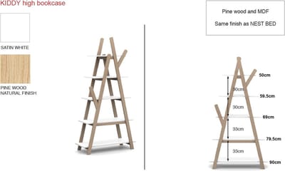 Vipack boekenkast Kddy
