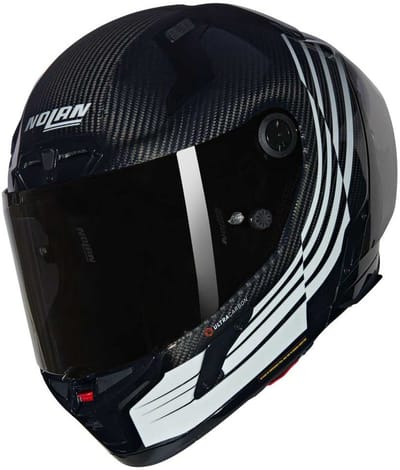 Nolan X-804 RS Ala 345 Carbon Wit Zwart Glossy Integraalhelm - Maat XL - Helm