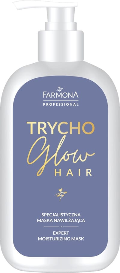 FARMONA Trycho Glow Hair - Hydraterend masker - Biotine, keratine, 375 ml