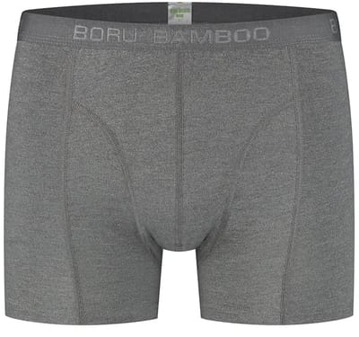 Boru Bamboo - Boxershort - Grijs - M - Heren Ondergoed - Anti-Bacterieel - Ademend - Anti-Zweet - 105