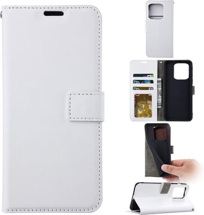 Portemonnee Book Case Hoesje Geschikt voor: Apple iPhone 16 - Wit