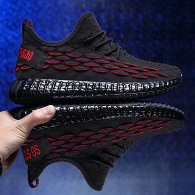 Herenschoenen Herfst Nieuwe Koreaanse Stijl Casual Trendy Schoenen Ademende Herensportschoenen Studenten Mode Alles-passende Hardloopschoenen 39 black