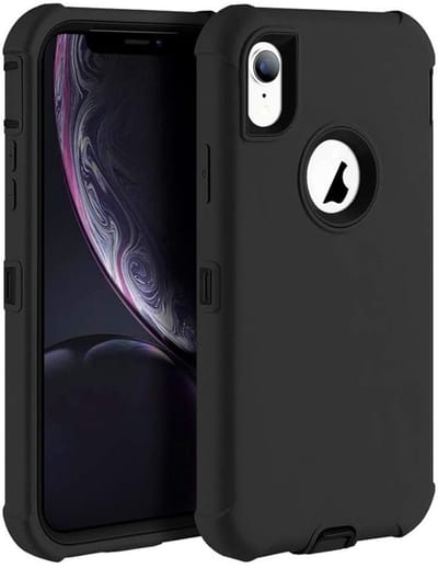 geschikt voor iPhone XR Extreme Armor Hoesje | Extra Stevig | Shockproof Case geschikt voor iPhone XR | zwart
