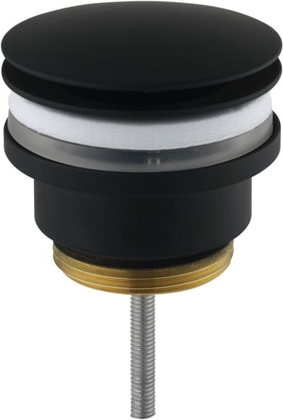Ben Fixed niet-afsluitbare wastafelplug mat zwart