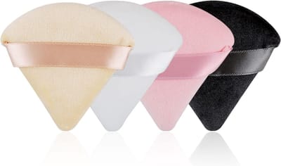 Set van 4 Poeder Puffs van Katoen voor Losse Poeder, Cosmetische Make-up Spons en Beauty Tool voor Foundation