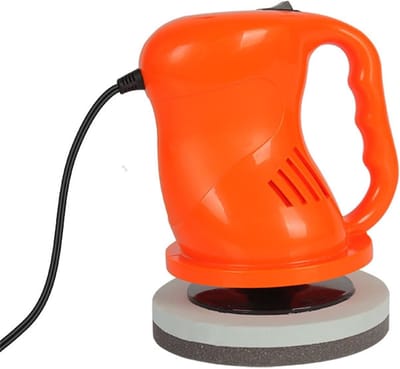 Elektrische polijstmachine - Auto waxmachine - Carrosserie onderhoud - Variabele snelheidsregeling - 16x13cm - Oranje