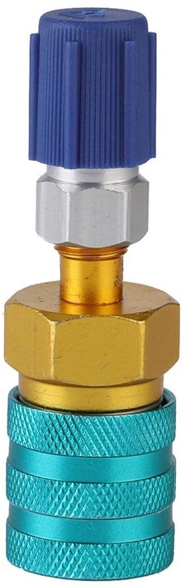 Dailygoods - R1234YF naar R134A snelkoppeling - R134A adapter - Eenvoudige installatie - Aluminium - Duurzaam - Geschikt voor auto airconditioning - C...