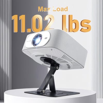 Projector Stand - Metalen Mount - Thuisbioscoop - Driehoekige Structuur - Opvouwbaar Ontwerp - Zilver