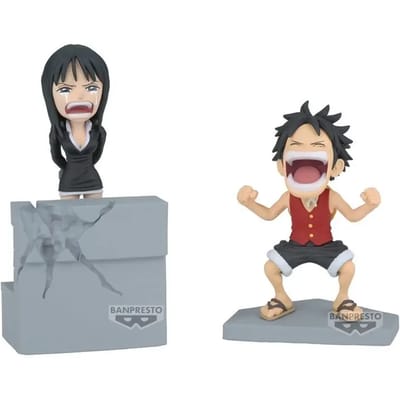 Verzamelaarsbeeldje Banpresto One Piece Luffy & Nico Robin World