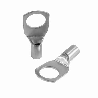Kabelschoenen, 10 mm², gat-Ø M10, ongeïsoleerde kabelschoen van vertind koper, kabelconnector voor accukabels, verdeelkasten, auto