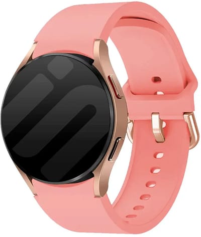 Strap-it siliconen bandje met gesp geschikt voor Samung Galaxy Watch 7 (40 & 44mm) / Galaxy Watch 6 (Classic) / Galaxy Watch 5 (Pro) / Galaxy Watch 4 (Classic) / Galaxy Watch FE - roze