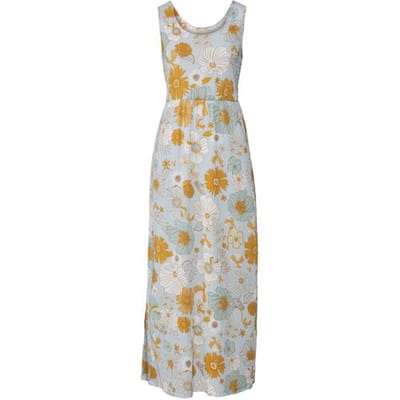ESMARA Dames maxi-jurk (Bloemen/blauw, XS (32/34))