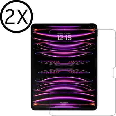 2 Stuks - Screenprotector geschikt voor iPad Pro 11 inch - 2024 model - Screen Protector - 11 Inch - 9H Tempered Glas - TG Techgrip Beschermglas Anti-Kras - Gehard Glas