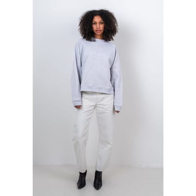 Alchemist Koralia Logo Sweater Light Grey Melange Maat: S/M | Sweaters Outlet | Dames | Grijs