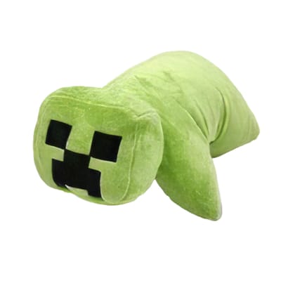 Minecraft creeper 2in1 knuffelkussen 35x30cm