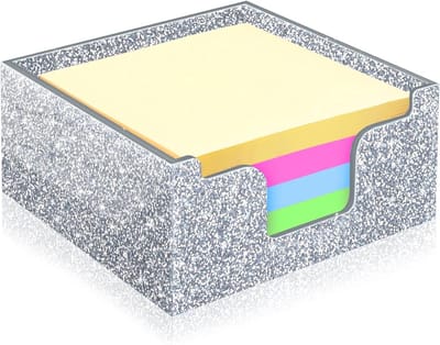 Glitter Acryl Sticky Note Houder voor Bureau - Dispenser voor Memo Pads