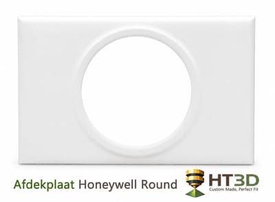Afdekplaat Honeywell Round - Wit - Honeywell Round Thermostaat - Kamerthermostaat - Thermostaat - Muurplaat - Afdekraam - Grondplaat - Houder - HT3D