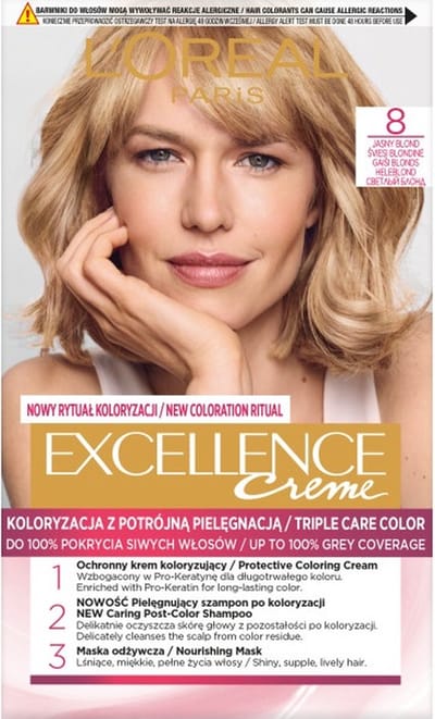 Excellence Creme haarverf 8 Licht Blond