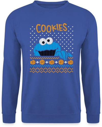 Sesamstraat Koekiemonster Cookies Lelijk Kerst Sweater Heren
