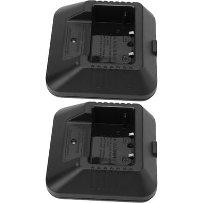 2 Pak Radio Oplader Geschikt voor UV5R Plus UV5RA UV5RB UV5RC UV5RD UV5RE Radio ABS Bureau Batterijlader Stroomadapter