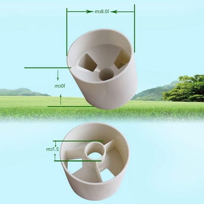 Golf Hole Cup voor Training en Oefening, Duurzaam en Robuust, Ideaal voor Golf Practicum en Oefeningen, Wit ABS Materiaal