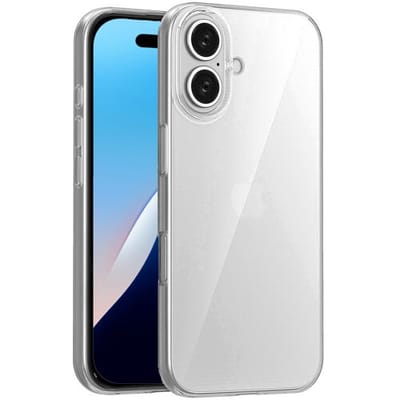 ShieldCase Ultradun telefoonhoesje geschikt voor de Apple iPhone 16 hoesje - Ultra Thin case - Kunststof back cover - Dun design - Transparante Back cover - Bescherming tegen vallen of stoten (transparant)