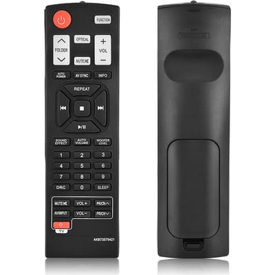 Vervangende afstandsbediening voor LG Soundbar AKB73575421 NB2420A NB3520A NB4530B