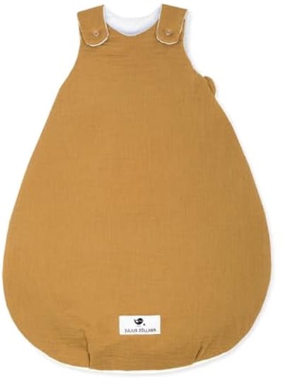 Babyslaapzak Mousseline - Babyzak Slaapzak baby - Veilig Slapen - Veel Trappelruimte - Maat 50/56 - Kaneel