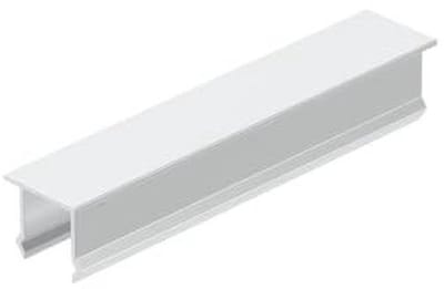 Afdeklijst Aluminium - Hek Afwerking - Hek Onderdelen - Verticaal Ontwerp - 20x100mm - Zilver