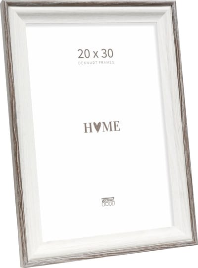 Deknudt Frames fotolijst S68VG2 - wit met bruin biesje - foto 20x30
