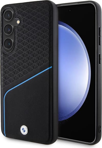 BMW BMHMS24M23RDCLK S24+ S926 black/black hardcase Signature Leather Textured & Line MagSafe