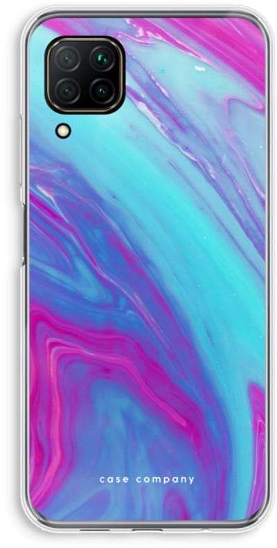Case Company® - Hoesje geschikt voor Huawei P40 Lite hoesje - Zweverige regenboog - Soft Cover Telefoonhoesje - Bescherming aan alle Kanten en Schermrand