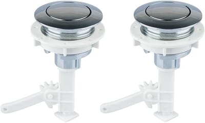 Toilet Spoelknoppen - Reservoir Schakelaars - Toilet Reparatie - Universeel Passend - 2 stuks - Wit